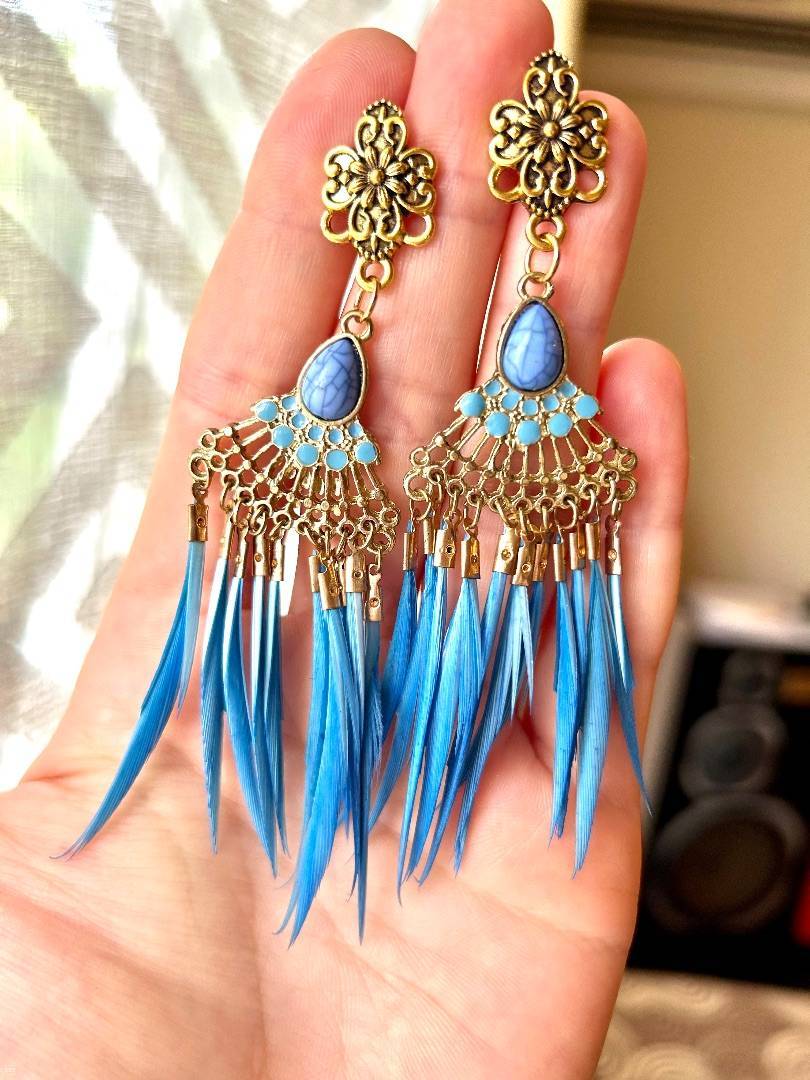 Buy Large Bohemian Earrings Gypsy Statement Jewelry Boho Chic Silver   Moon Stars at Amazonin